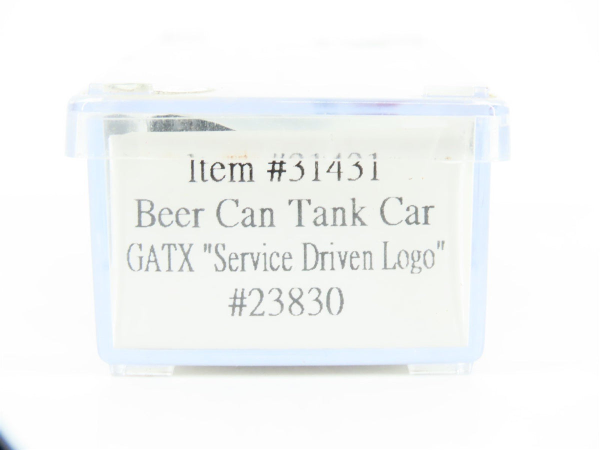 N Scale Atlas Trainman 31431 GATX &quot;Service Driven Logo&quot; Beer Can Tank Car #23830