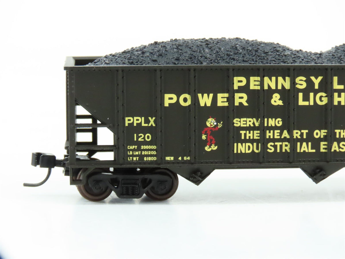 N Atlas Trainman 50000732 PPL Pennsylvania Power &amp; Light 3-Bay Hopper w/ Load