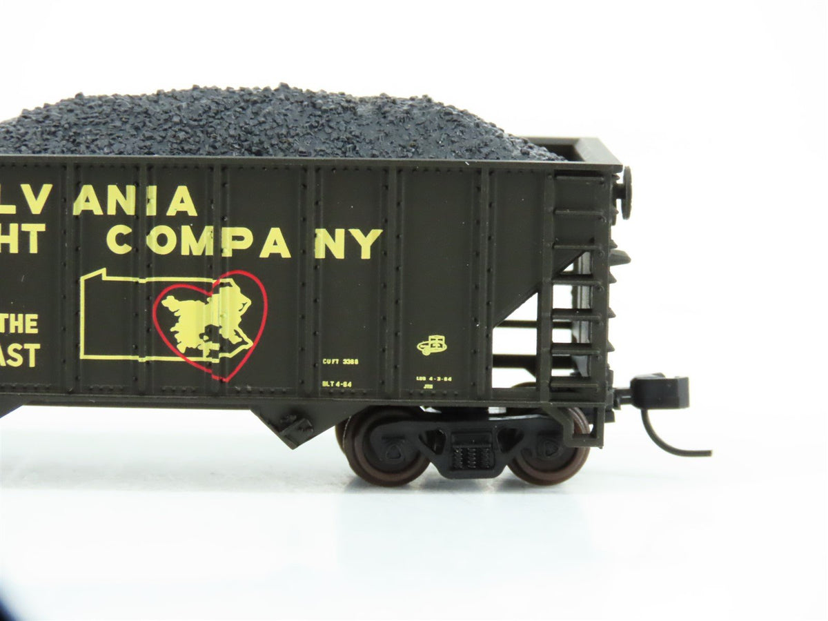 N Atlas Trainman 50000732 PPL Pennsylvania Power &amp; Light 3-Bay Hopper w/ Load