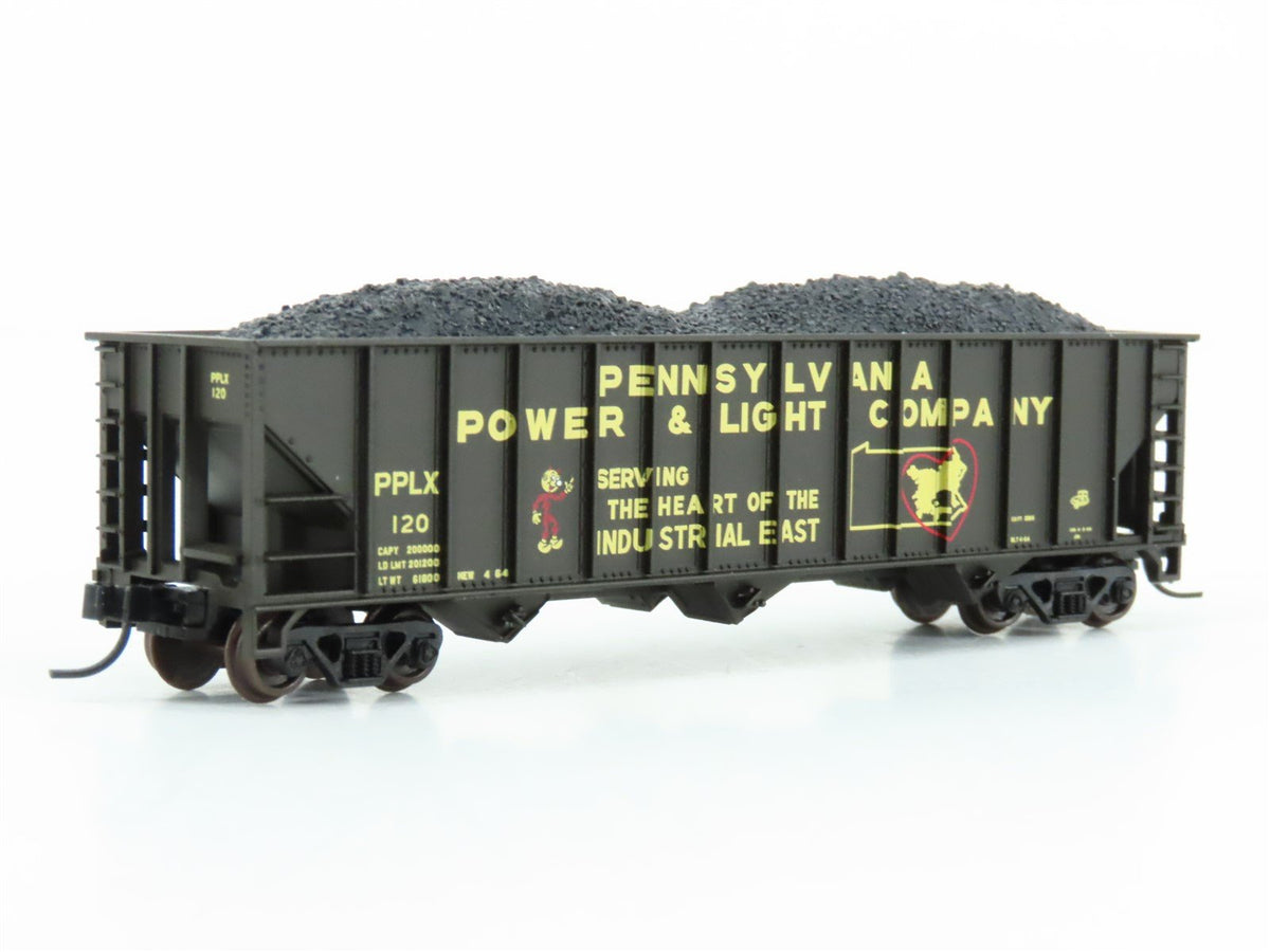 N Atlas Trainman 50000732 PPL Pennsylvania Power &amp; Light 3-Bay Hopper w/ Load