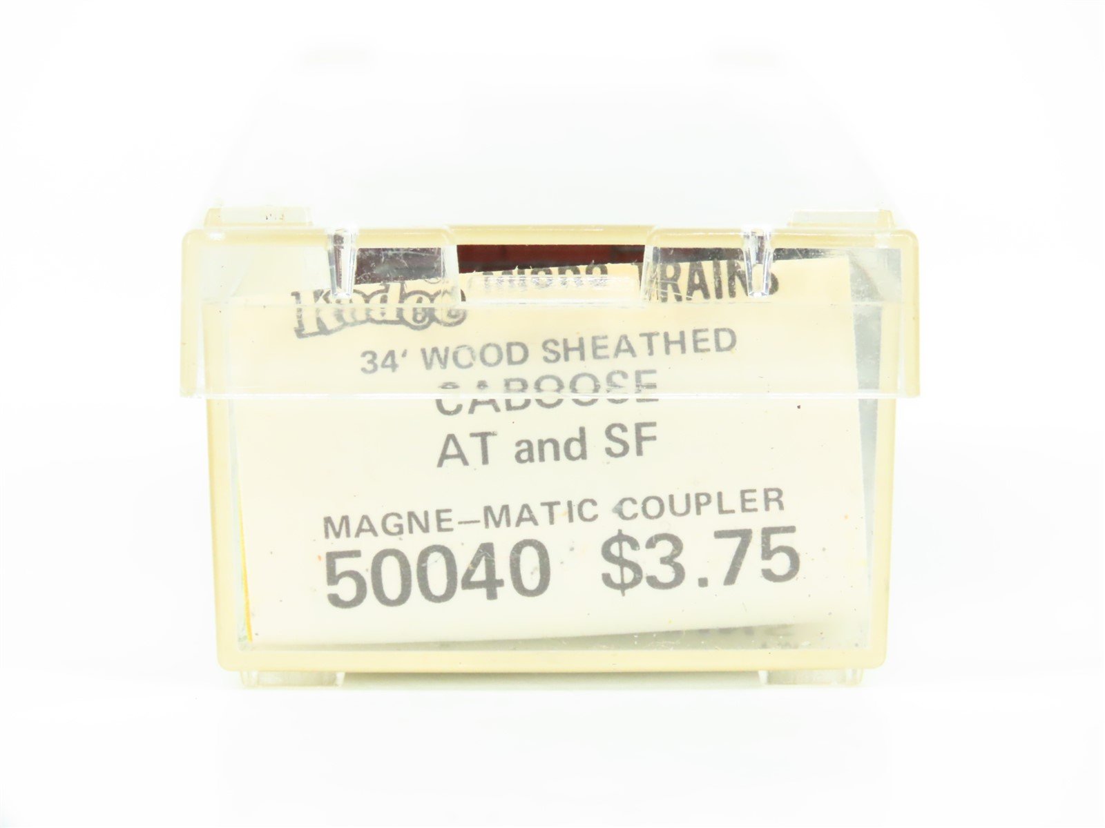 N Kadee Micro-Trains MTL 50040 ATSF Santa Fe 34' Wood Sheathed Caboose #1089