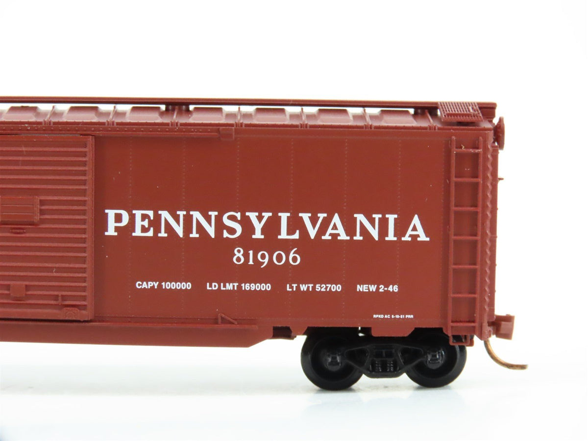 N Micro-Trains MTL 78010 PRR Pennsylvania 50&#39; Double Door Auto Box Car #81906