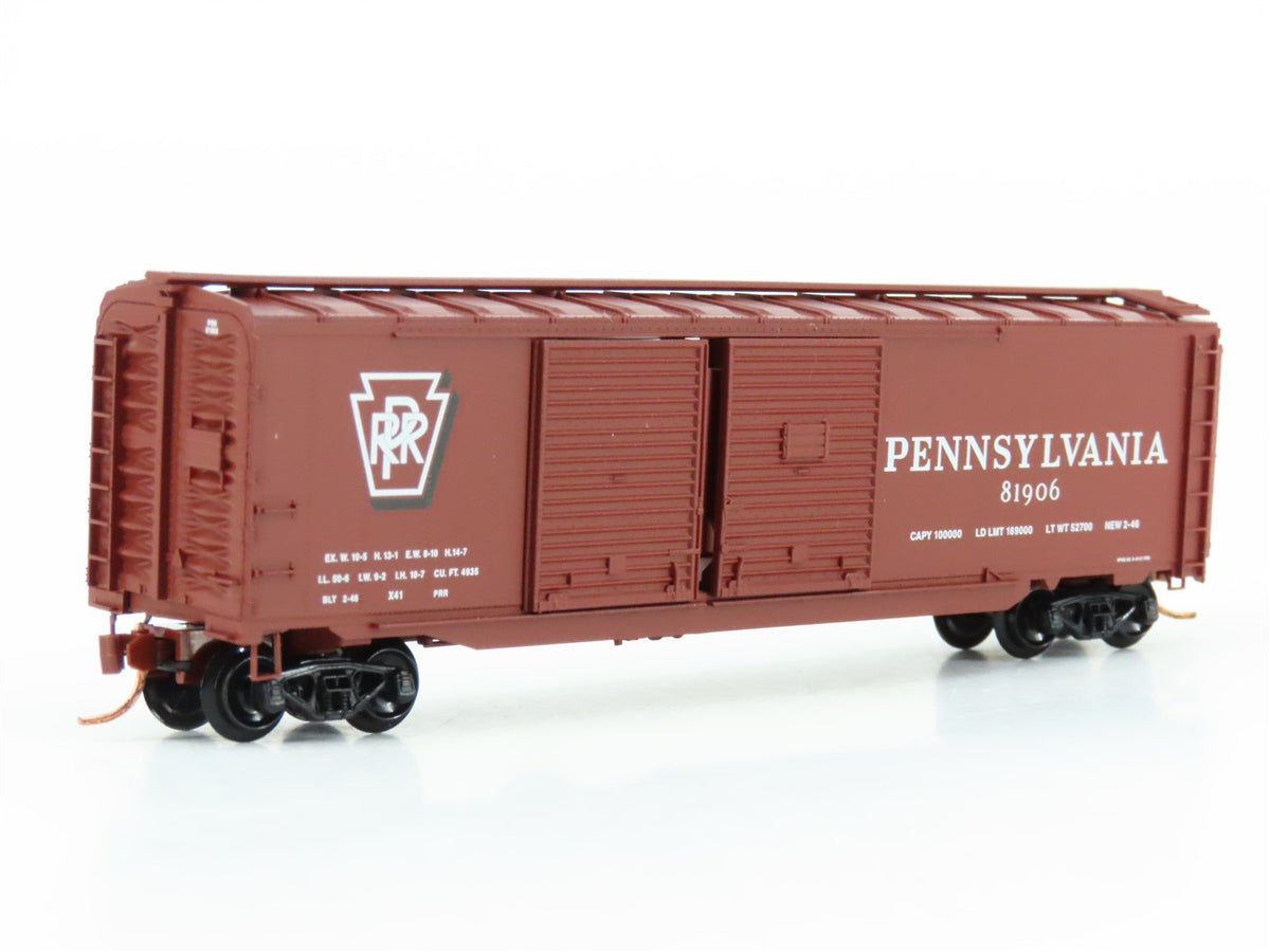 N Micro-Trains MTL 78010 PRR Pennsylvania 50&#39; Double Door Auto Box Car #81906