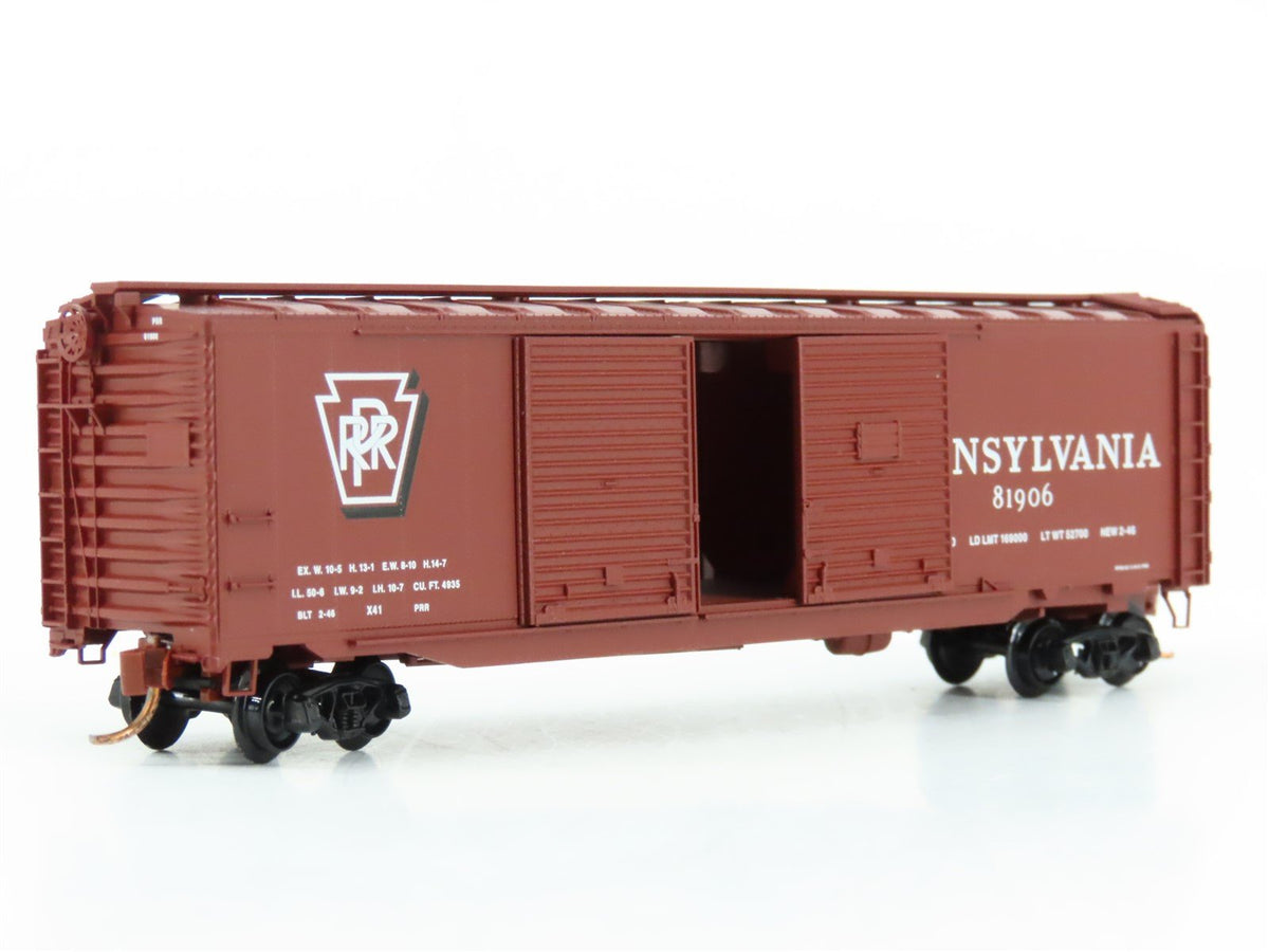 N Micro-Trains MTL 78010 PRR Pennsylvania 50&#39; Double Door Auto Box Car #81906