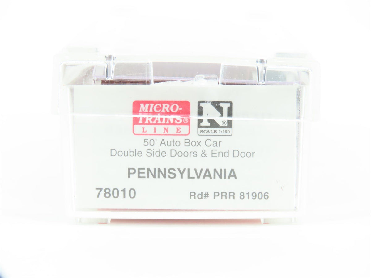 N Micro-Trains MTL 78010 PRR Pennsylvania 50&#39; Double Door Auto Box Car #81906