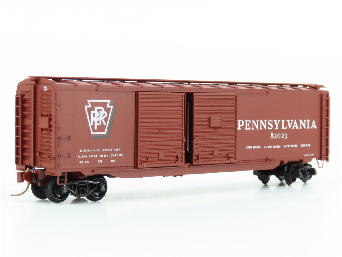 N Micro-Trains MTL 78010 PRR Pennsylvania 50&#39; Double Door Auto Box Car #82023