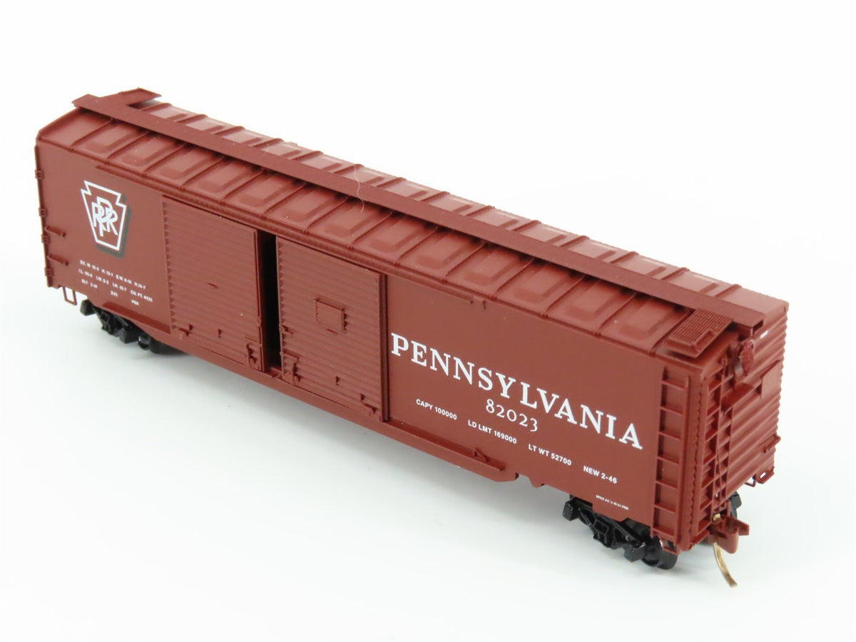 N Micro-Trains MTL 78010 PRR Pennsylvania 50&#39; Double Door Auto Box Car #82023