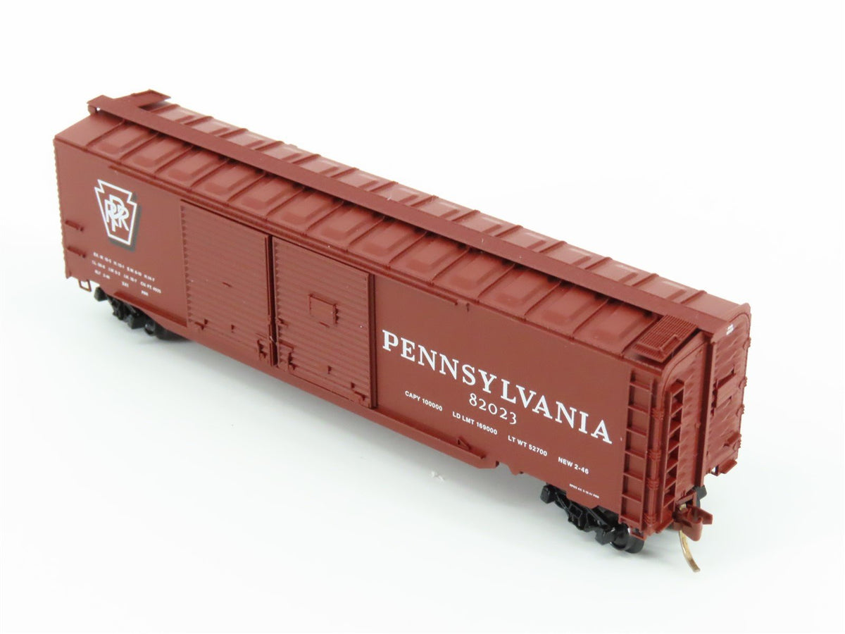 N Micro-Trains MTL 78010 PRR Pennsylvania 50&#39; Double Door Auto Box Car #82023