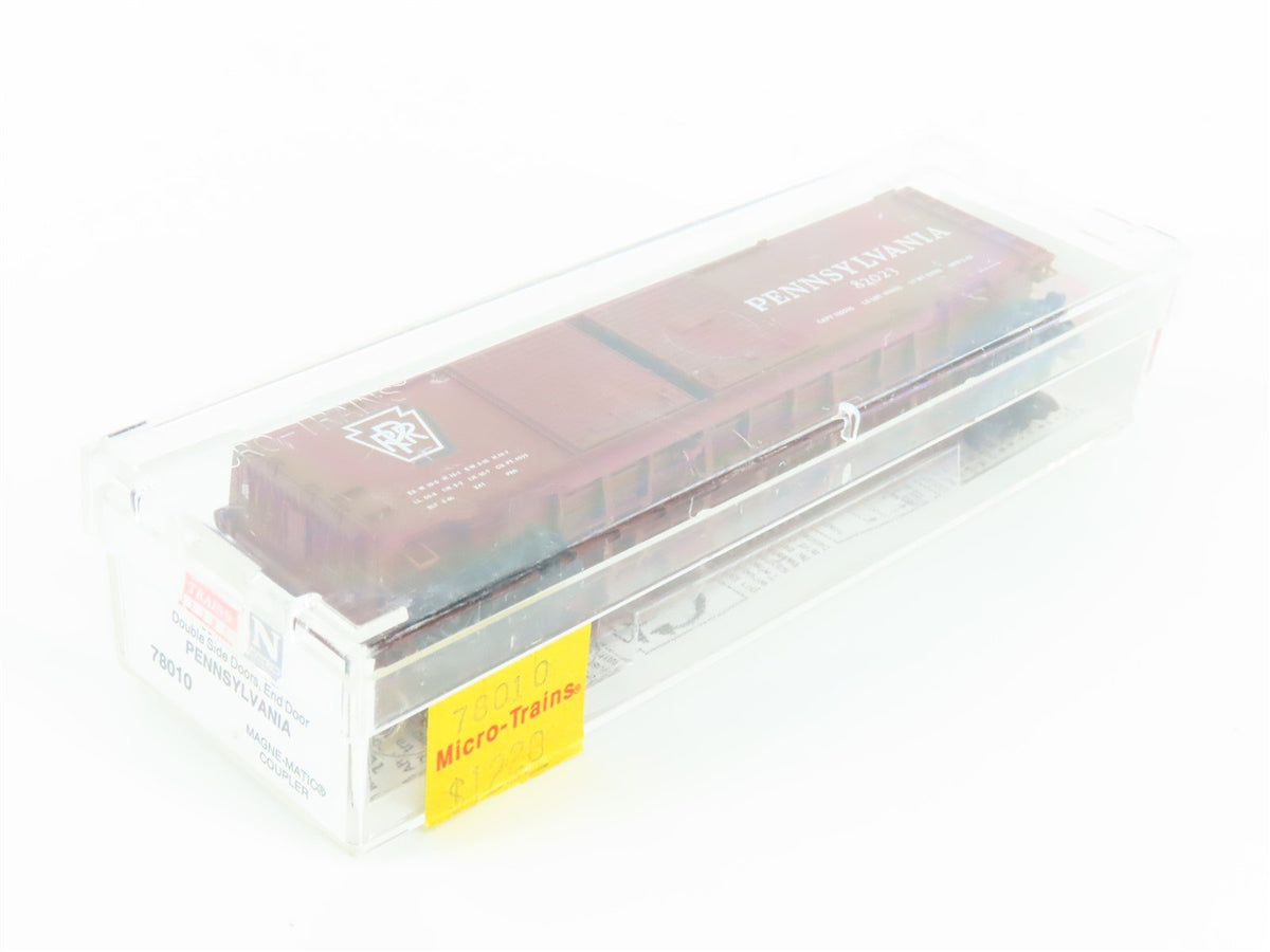 N Micro-Trains MTL 78010 PRR Pennsylvania 50&#39; Double Door Auto Box Car #82023