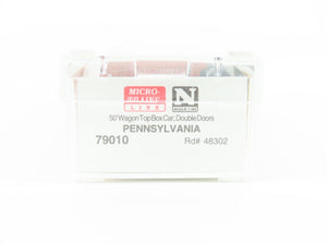 N Micro-Trains MTL 79010 PRR Pennsylvania 50' Wagon Top Auto Box Car #48302