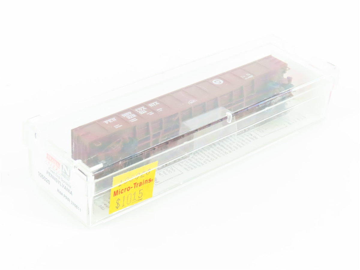 N Scale Micro-Trains MTL 105020 PRR Pennsylvania 50&#39; Fixed End Gondola #376611