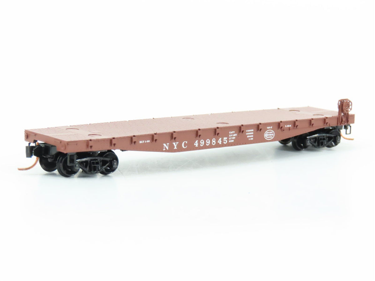 N Scale Micro-Trains MTL 04500040 NYC New York Central 50&#39; Flat Car #499845