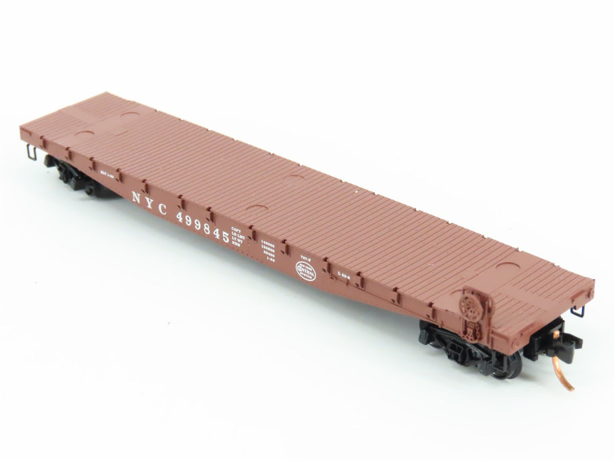 N Scale Micro-Trains MTL 04500040 NYC New York Central 50&#39; Flat Car #499845