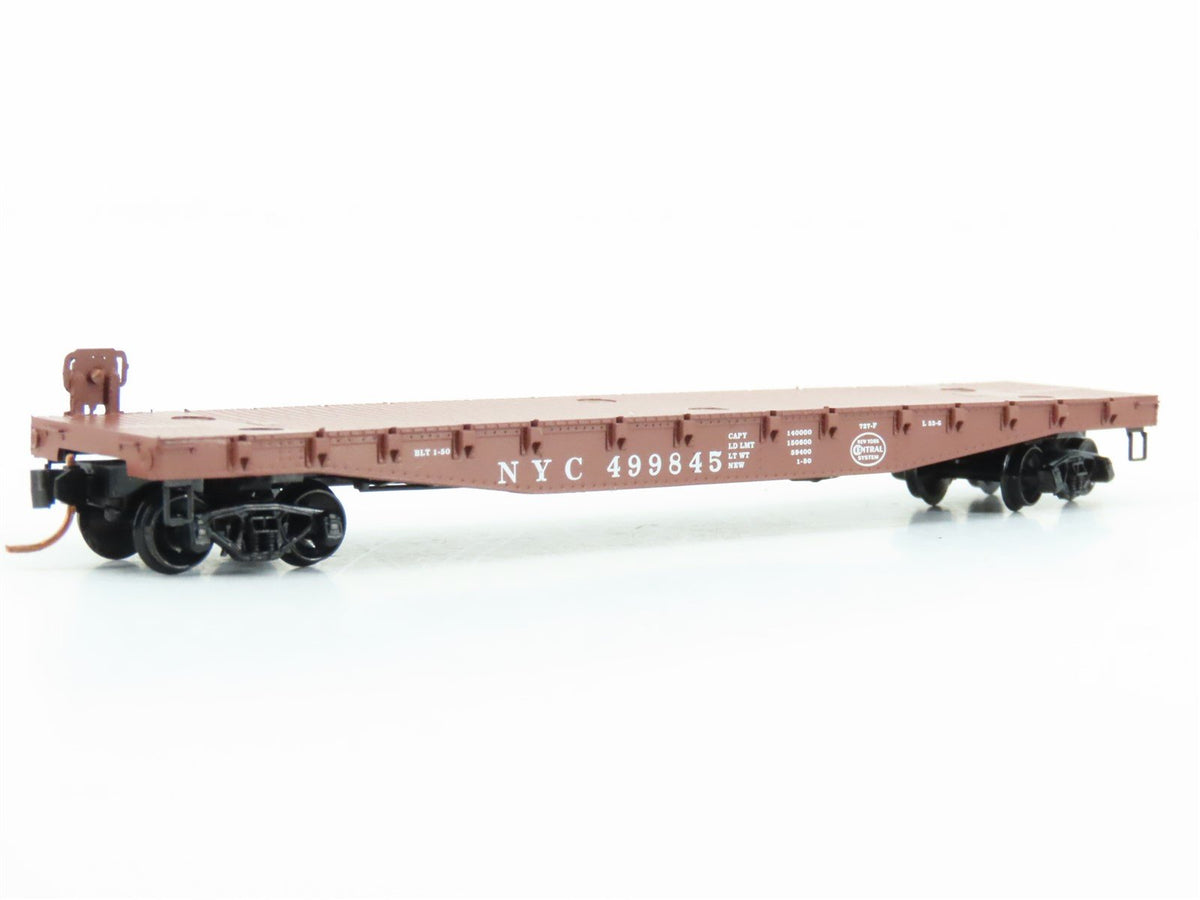 N Scale Micro-Trains MTL 04500040 NYC New York Central 50&#39; Flat Car #499845