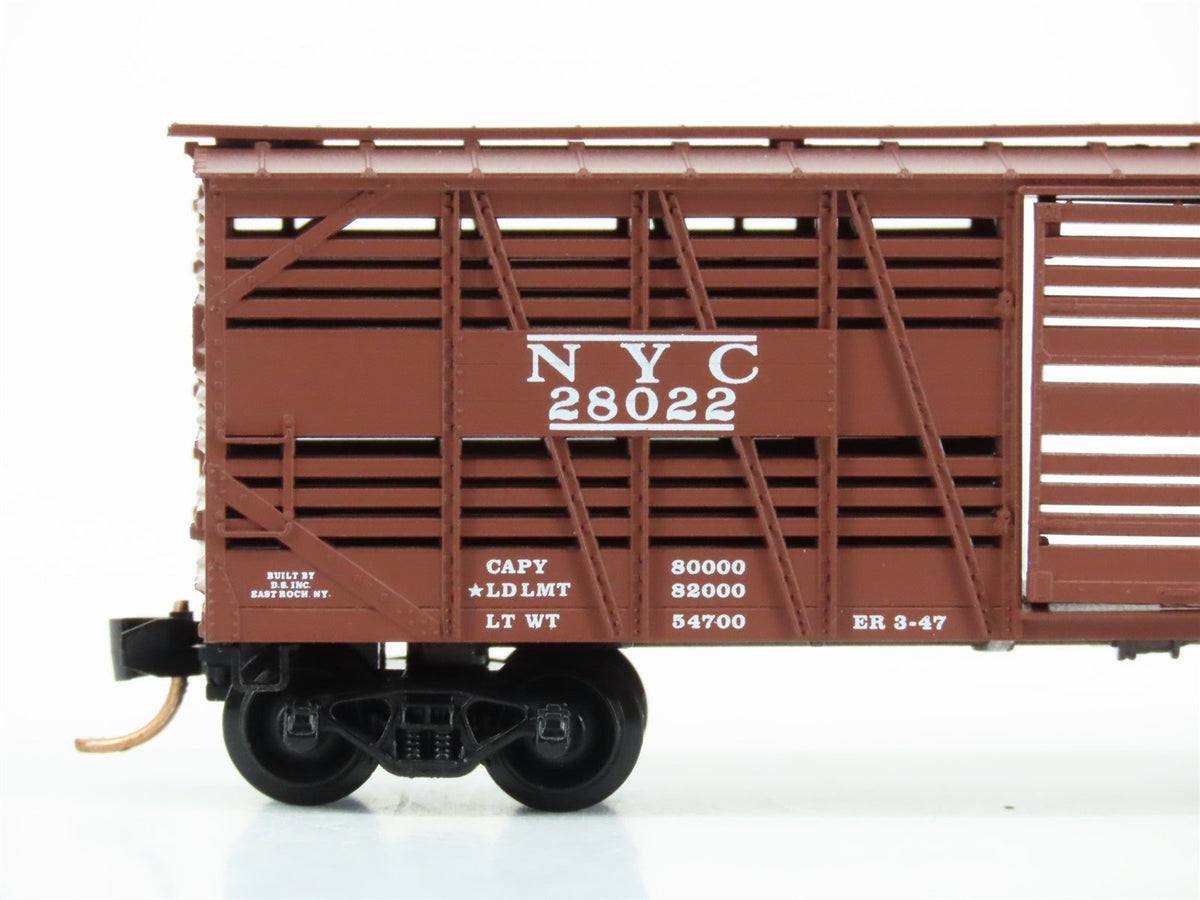 N Micro-Trains MTL 35040 NYC New York Central 40&#39; Despatch Stock Car #28022