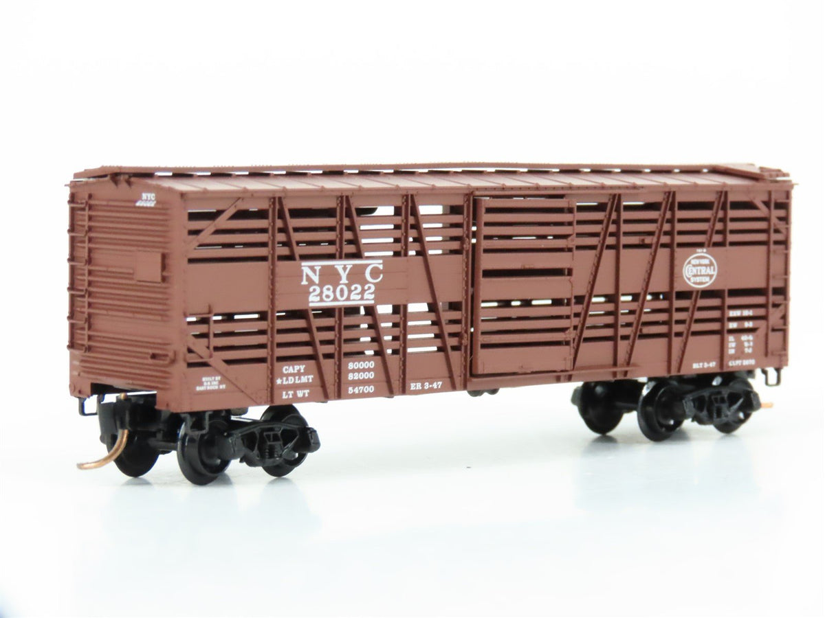 N Micro-Trains MTL 35040 NYC New York Central 40&#39; Despatch Stock Car #28022