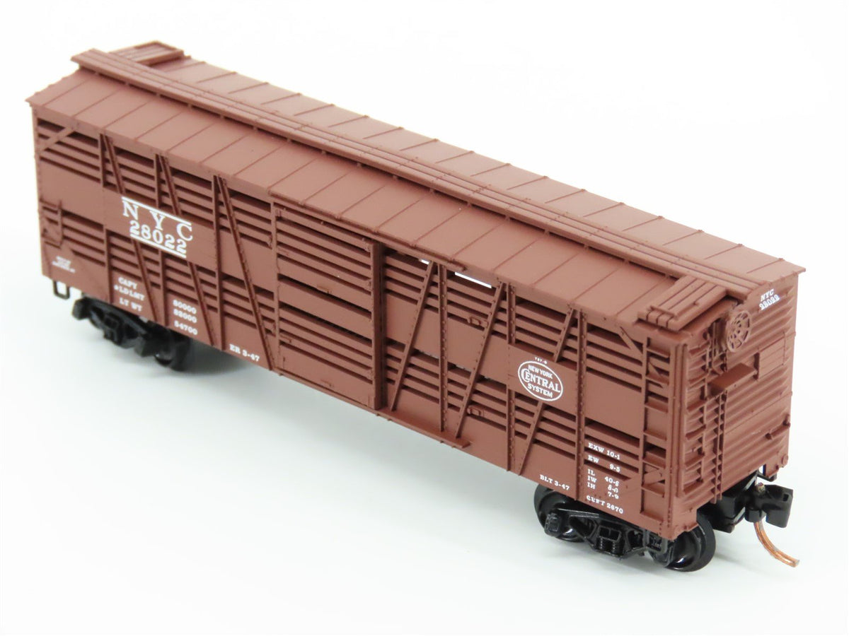 N Micro-Trains MTL 35040 NYC New York Central 40&#39; Despatch Stock Car #28022