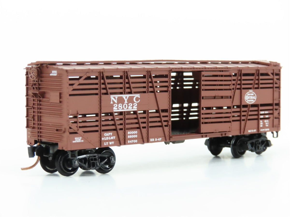 N Micro-Trains MTL 35040 NYC New York Central 40&#39; Despatch Stock Car #28022