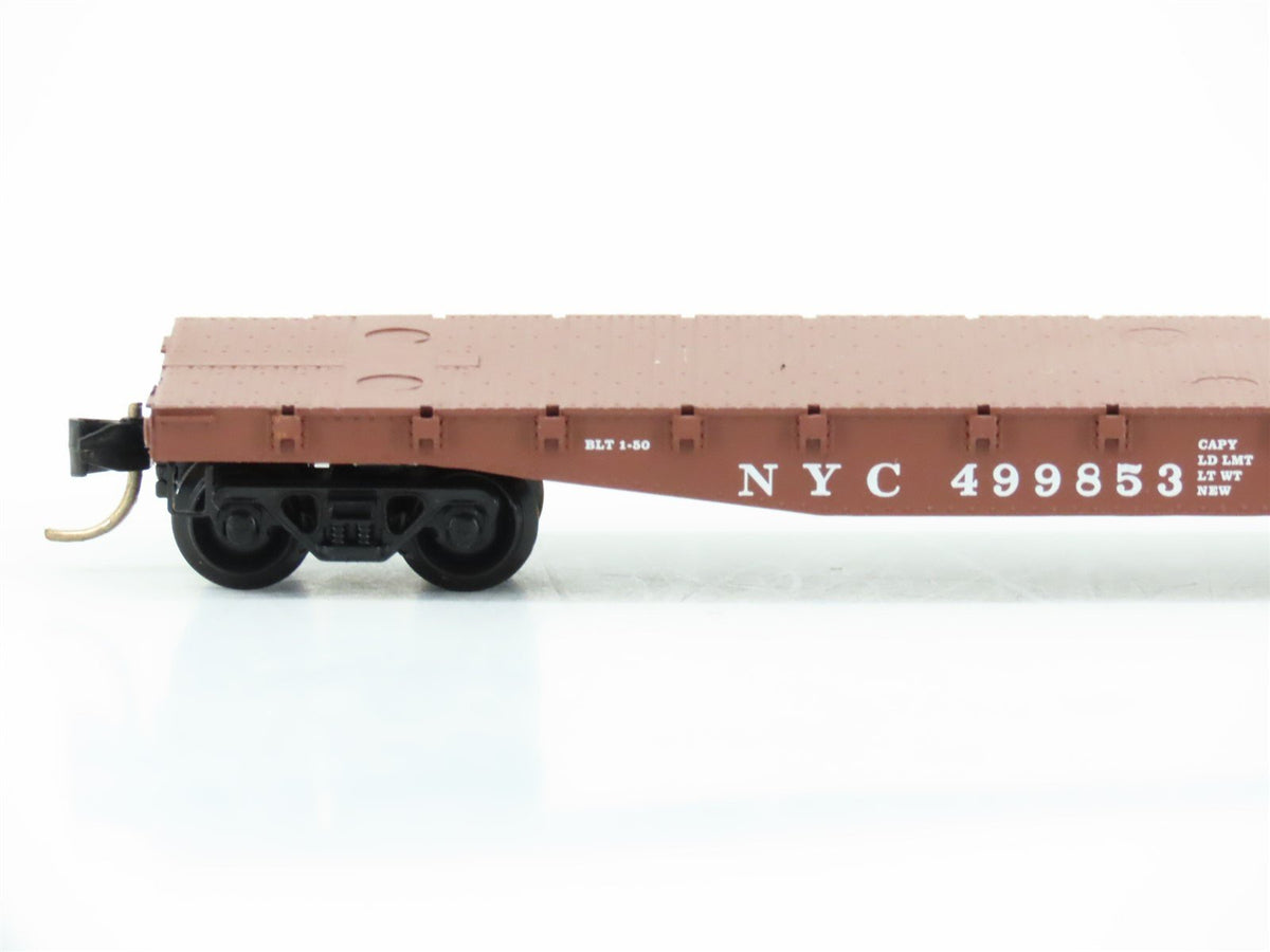 N Scale Micro-Trains MTL 45040 NYC New York Central 50&#39; Flat Car #499853