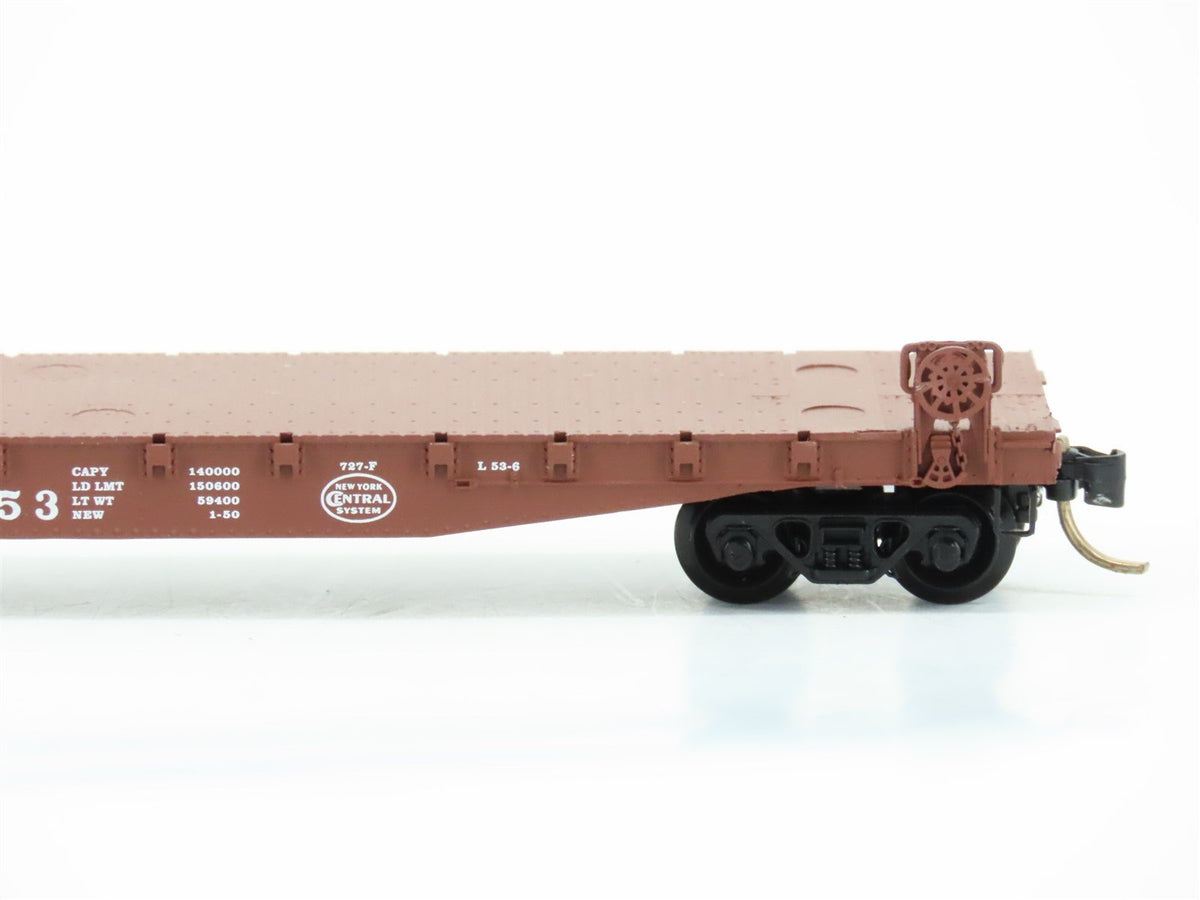 N Scale Micro-Trains MTL 45040 NYC New York Central 50&#39; Flat Car #499853