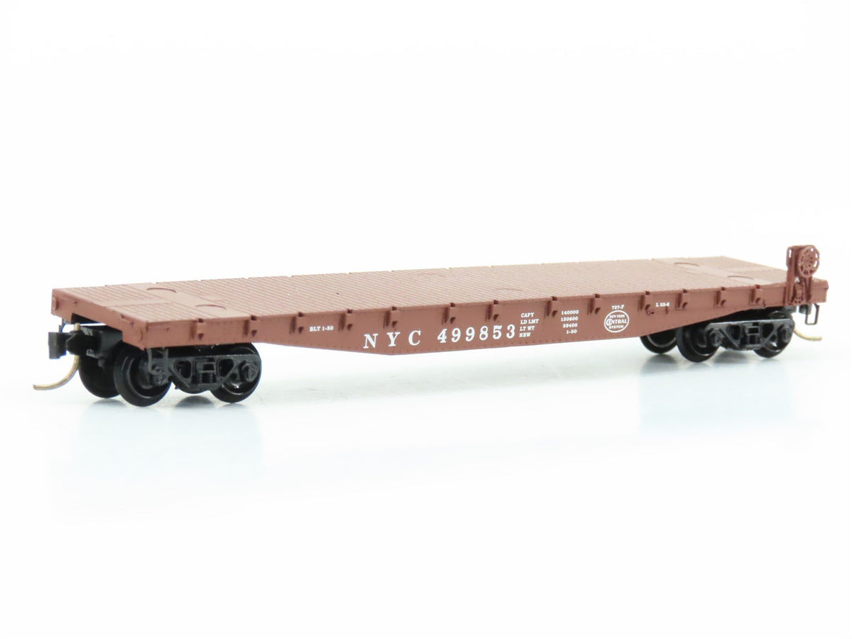 N Scale Micro-Trains MTL 45040 NYC New York Central 50&#39; Flat Car #499853