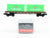 N Model Power 84003 PRR Pennsylvania 50' Flat Car #474201 w/Evergreen Containers