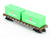 N Model Power 84003 PRR Pennsylvania 50' Flat Car #474201 w/Evergreen Containers