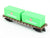 N Model Power 84003 PRR Pennsylvania 50' Flat Car #474201 w/Evergreen Containers