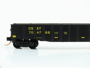 N Micro-Trains MTL 10500537 CSX 50' Fixed End Gondola #704786 w/ Scrap Load