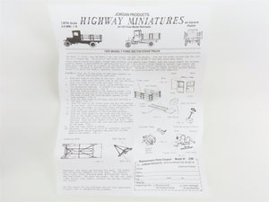 HO Scale Jordan Highway Miniatures Kit #360-238 1923 Model T Ford Stake Truck