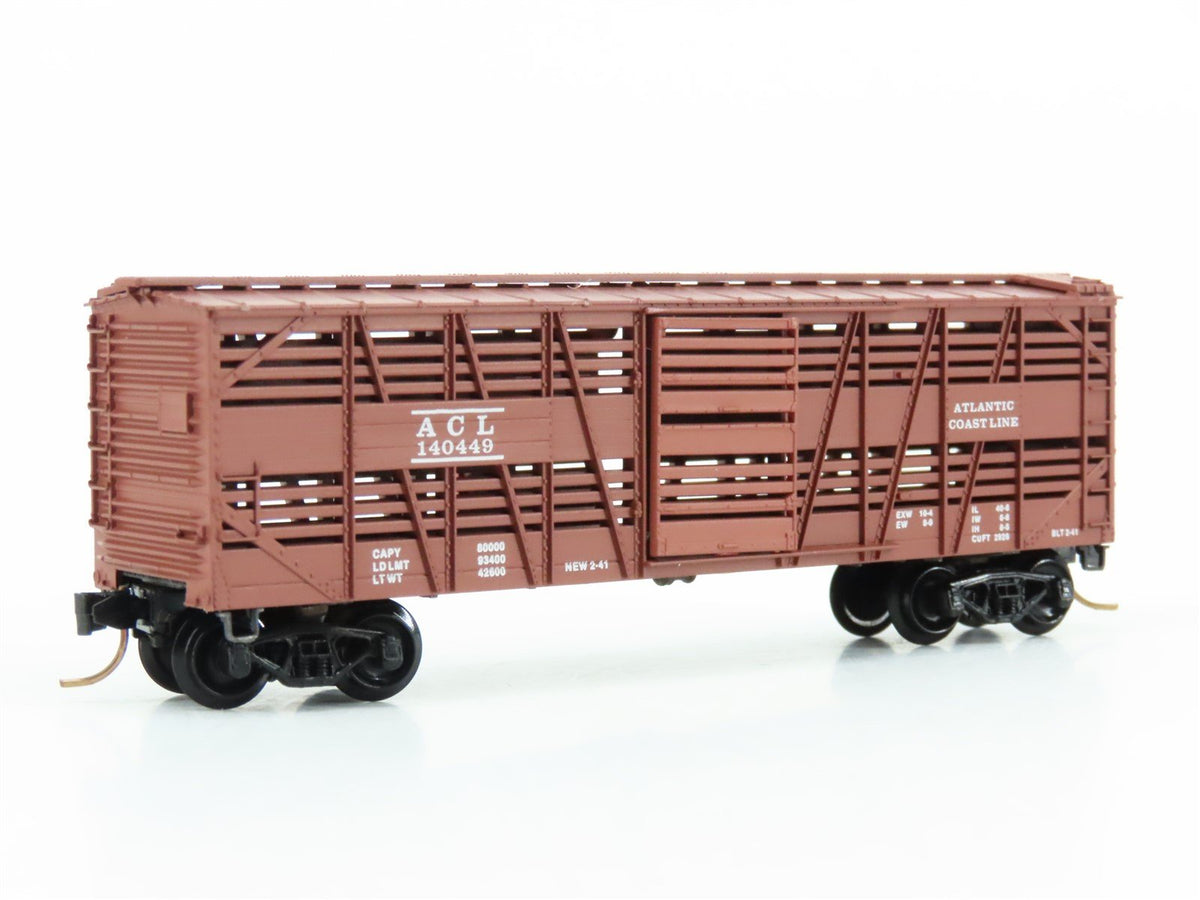 N Kadee Micro-Trains MTL 35100 ACL Atlantic Coast Line 40&#39; Stock Car #140449