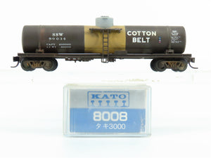 N KATO 8008 SSW Cotton Belt Single Dome Tank Car #89034 - Custom & Weathered