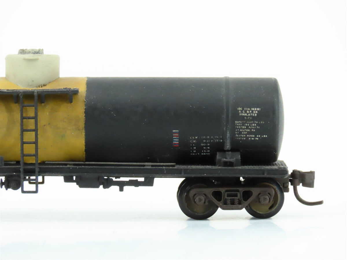 N KATO 8008 SSW Cotton Belt Single Dome Tank Car #89812 - Custom &amp; Weathered