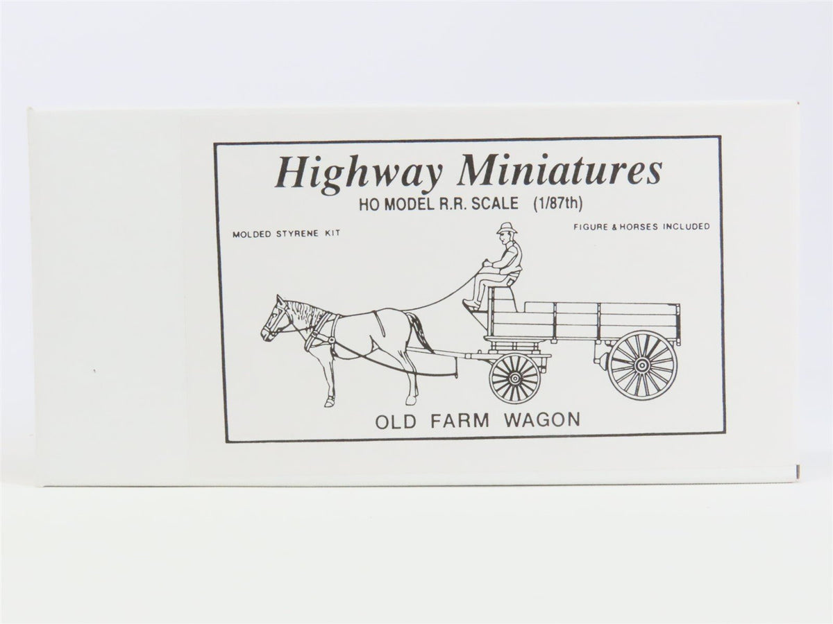 HO Scale Jordan Highway Miniatures Kit #107 Old Farm Wagon