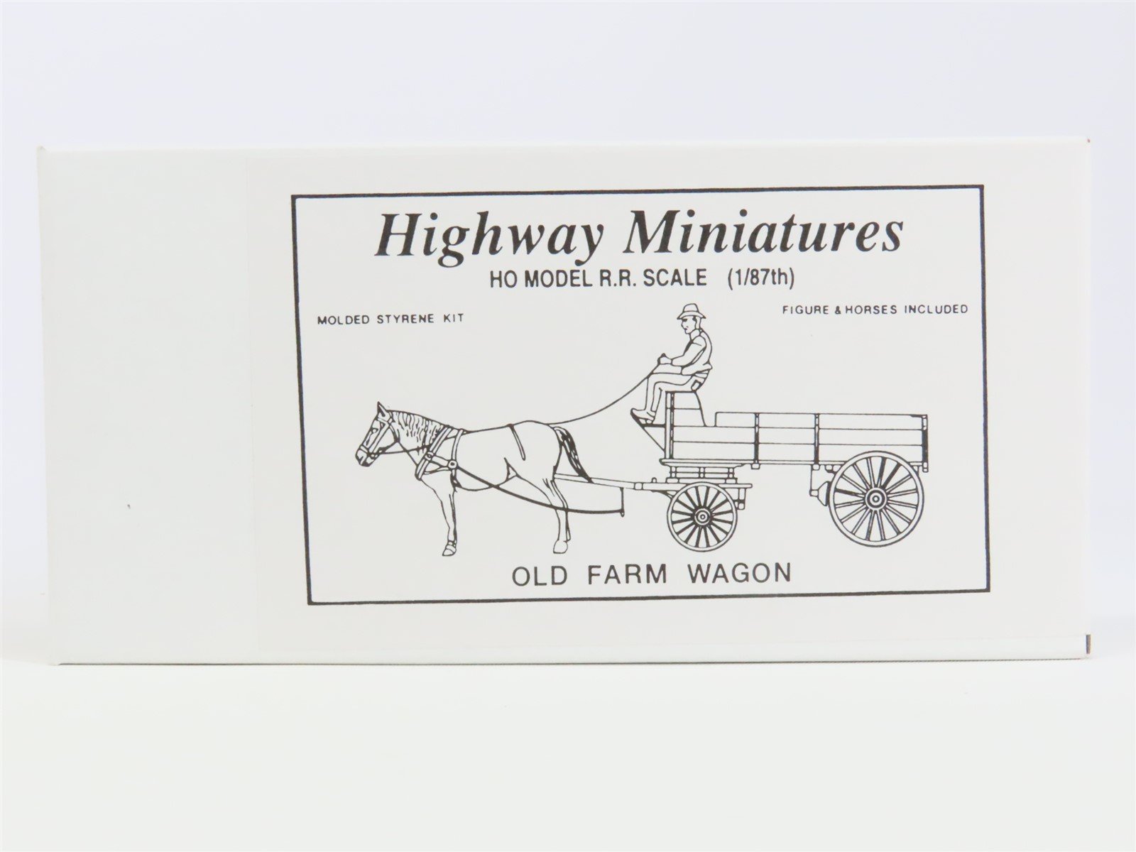HO Scale Jordan Highway Miniatures Kit #107 Old Farm Wagon
