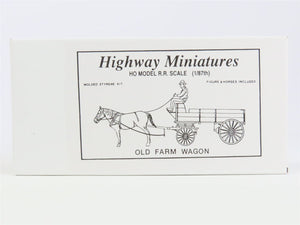 HO Scale Jordan Highway Miniatures Kit #107 Old Farm Wagon