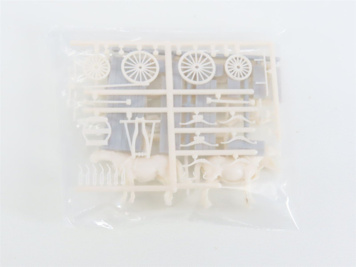 HO Scale Jordan Highway Miniatures Kit #107 Old Farm Wagon