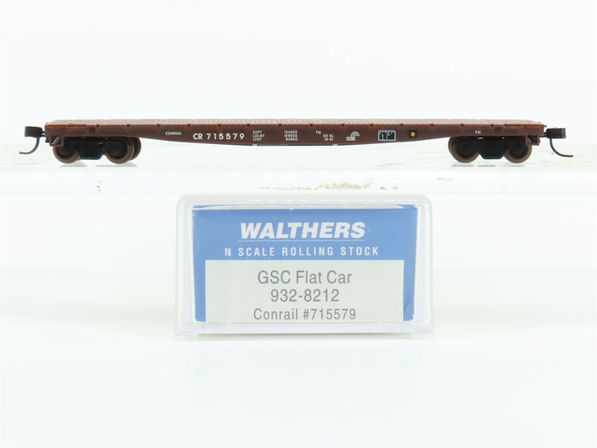 N Scale Walthers 932-8212 CR Conrail GSC 53&#39; Flat Car #715579