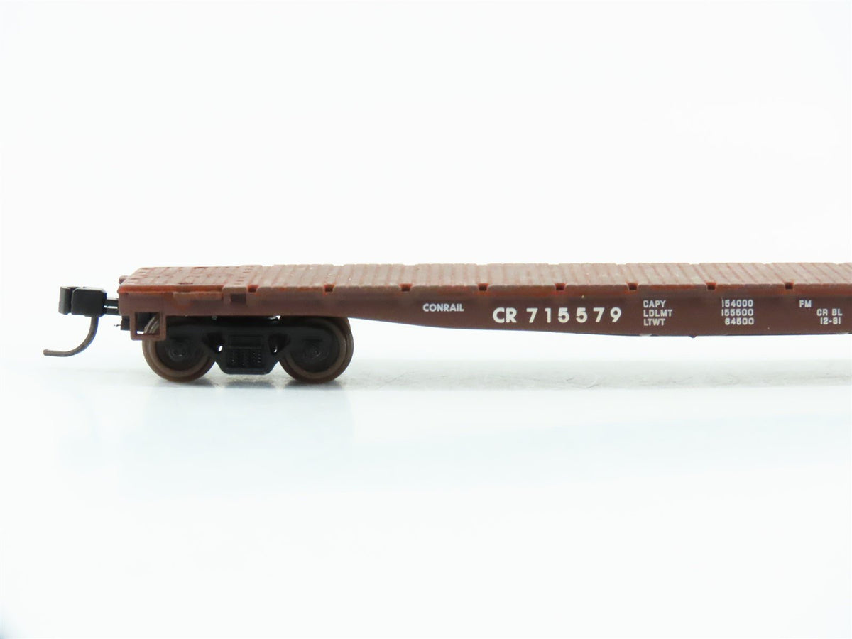 N Scale Walthers 932-8212 CR Conrail GSC 53&#39; Flat Car #715579