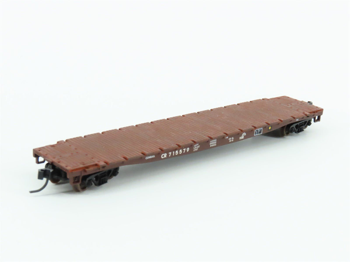 N Scale Walthers 932-8212 CR Conrail GSC 53&#39; Flat Car #715579