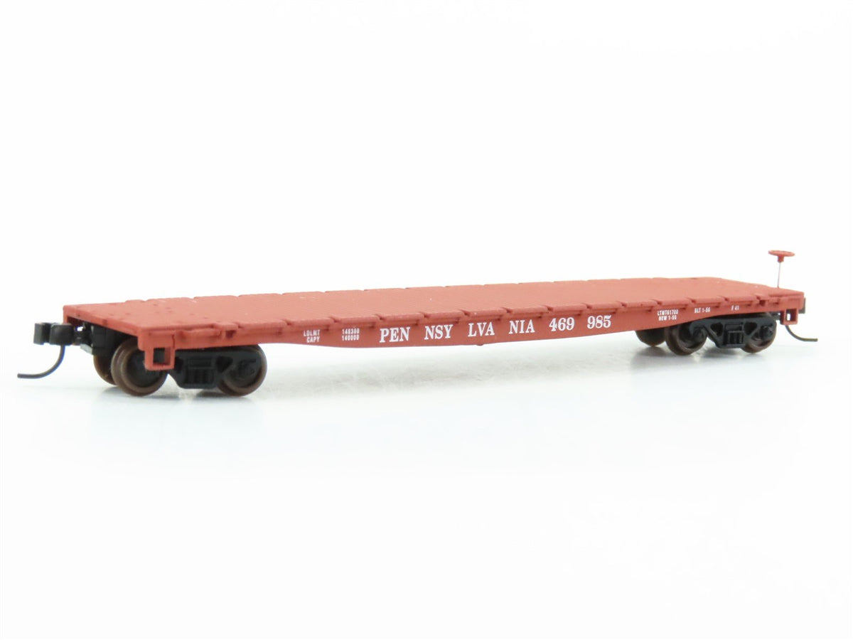 N Scale Walthers 932-8208 PRR Pennsylvania GSC 53&#39; Flat Car #469985