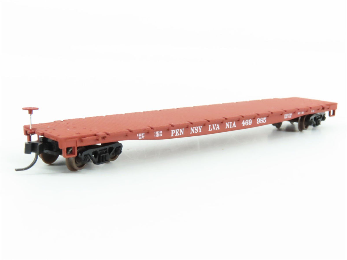 N Scale Walthers 932-8208 PRR Pennsylvania GSC 53&#39; Flat Car #469985