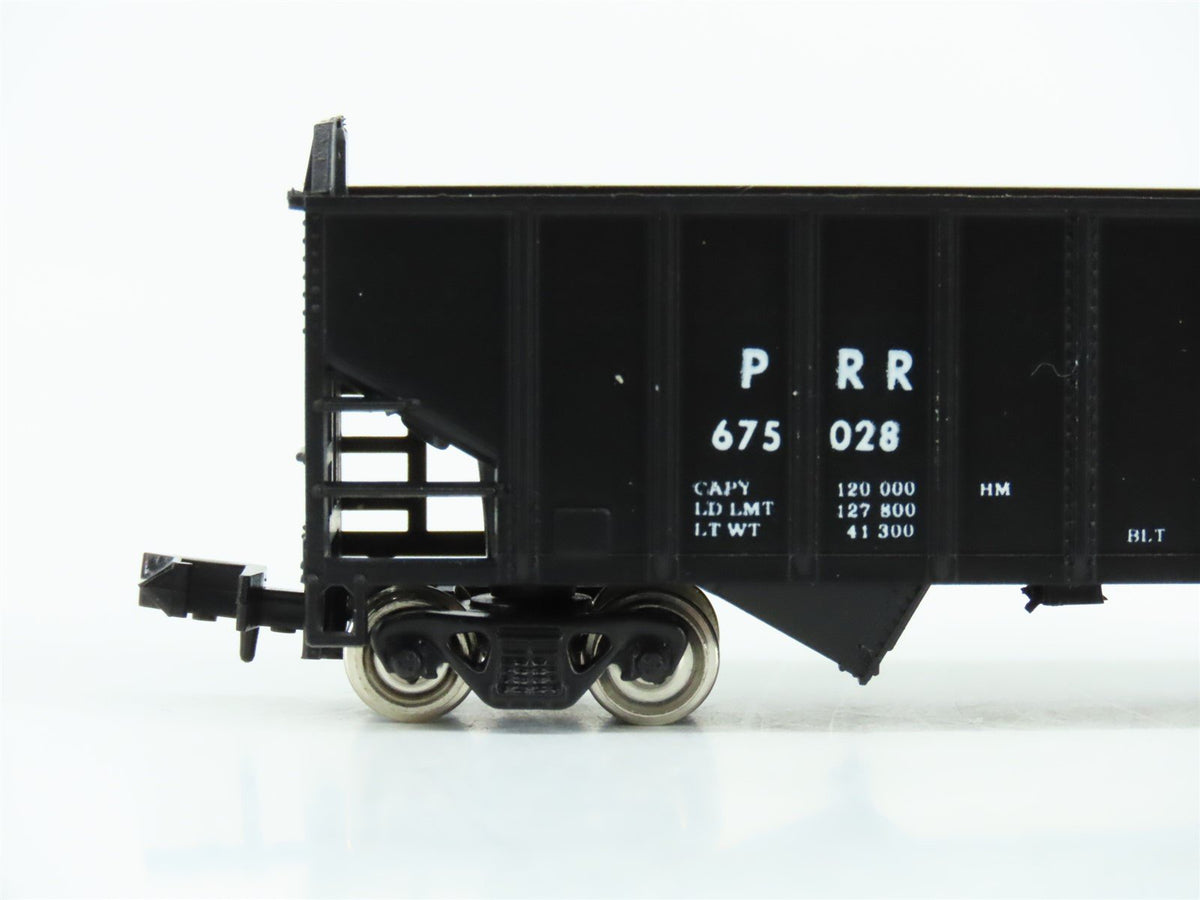 N Scale Con-Cor 001-556504-9 PRR Pennsylvania 70-Ton 2-Bay Hopper #675028