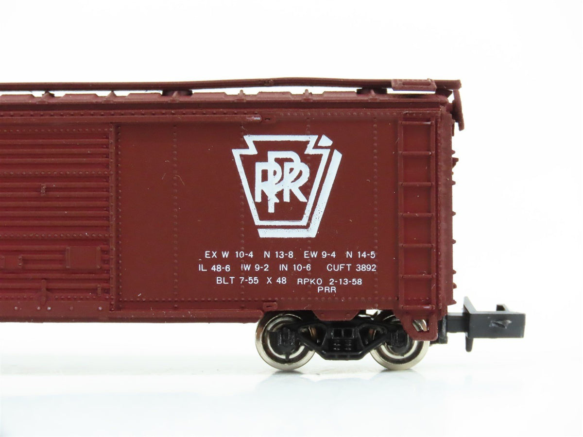N Con-Cor 0001-01001E PRR Pennsylvania 40&#39; Single Door Steel Box Car #47011