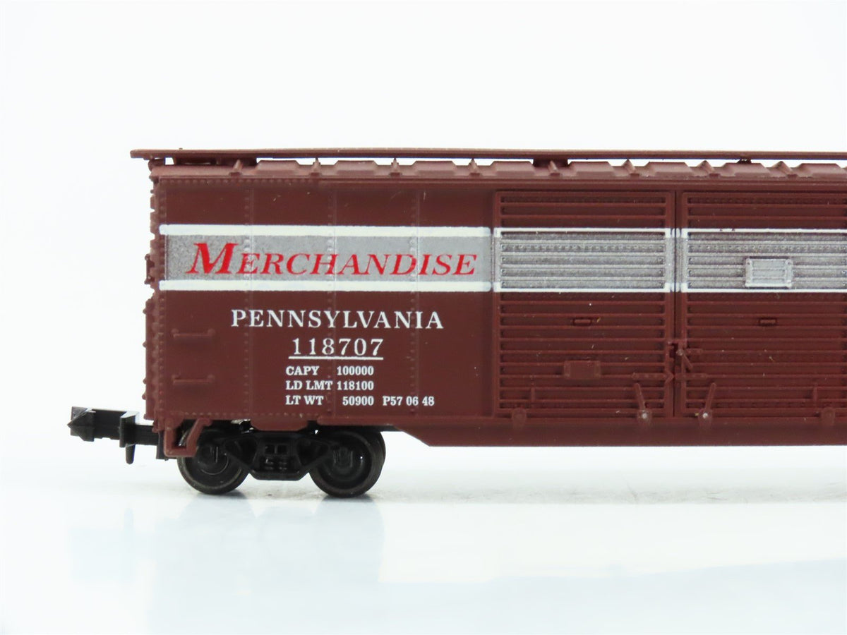 N Con-Cor 0001-041201(5) PRR Pennsylvania Merchandise Svc. 50&#39; Box Car #118707