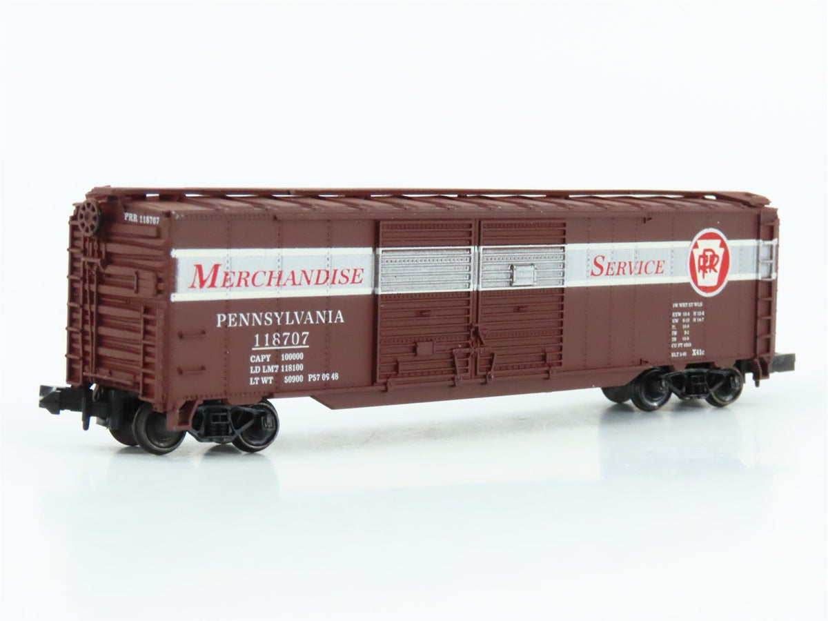 N Con-Cor 0001-041201(5) PRR Pennsylvania Merchandise Svc. 50&#39; Box Car #118707