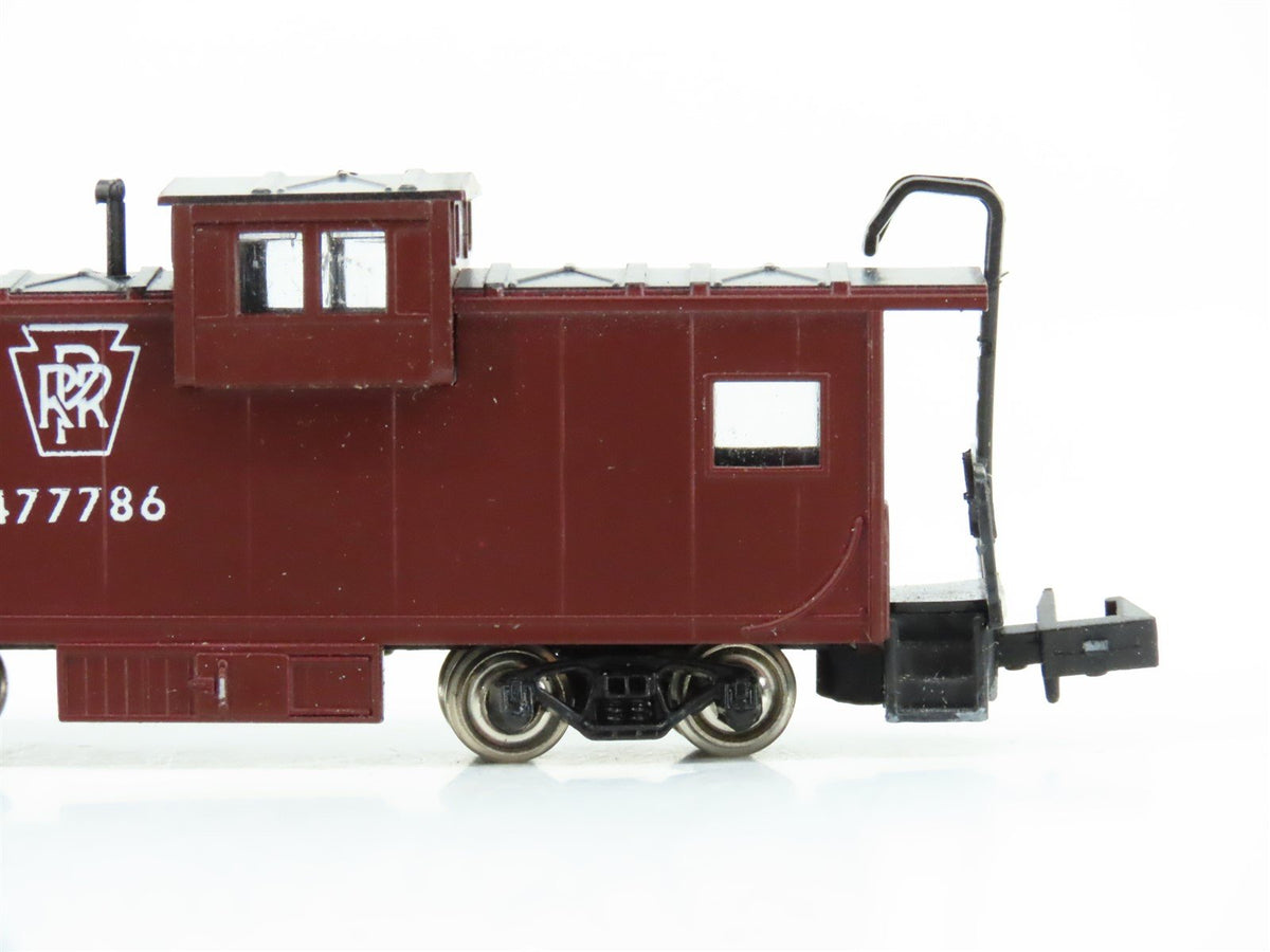 N Scale Con-Cor 0001-01261M PRR Pennsylvania Extended Vision Caboose #477786