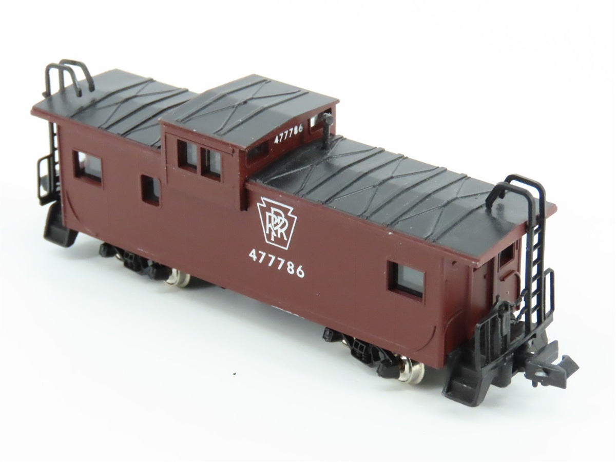 N Scale Con-Cor 0001-01261M PRR Pennsylvania Extended Vision Caboose #477786