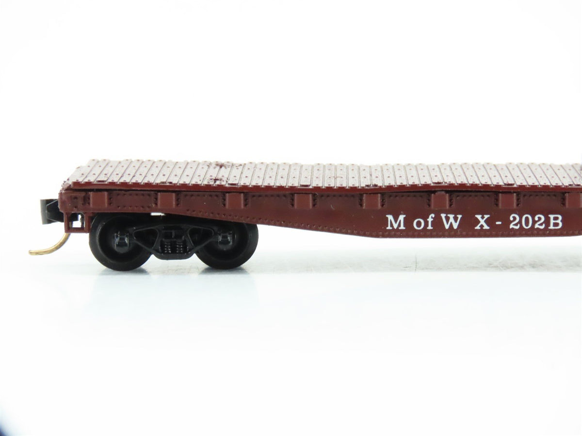 N Con-Cor 0001-602006 PRR Pennsylvania MofW Crane w/ Boom Flat Car #X-202A&amp;B