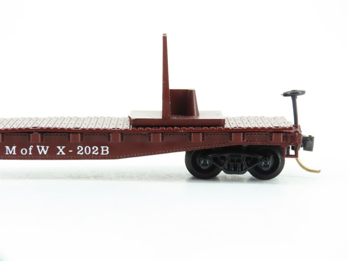 N Con-Cor 0001-602006 PRR Pennsylvania MofW Crane w/ Boom Flat Car #X-202A&amp;B